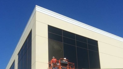 Commercial Building Being Fixed Photo