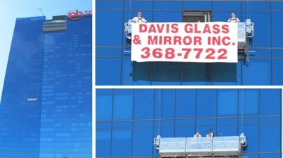 Planet Hollywood Window Installation Photo